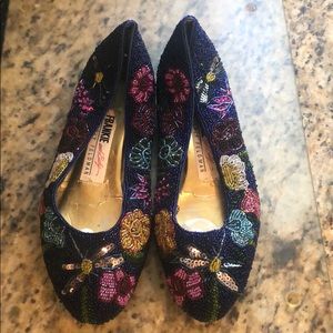 Beaded Beverly Feldman Flats/8.5